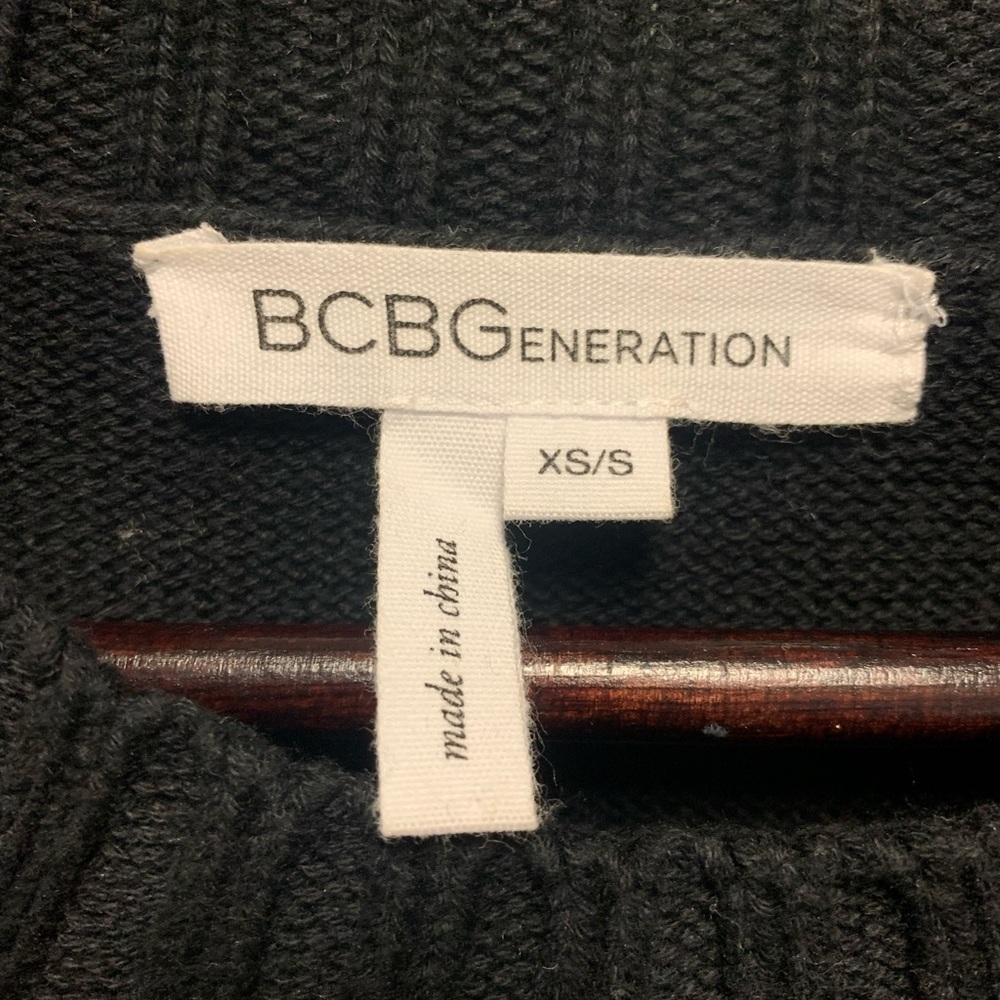 BCBG Holland Roden Black and white sweater Dress XS/S - Picture 8 of 9